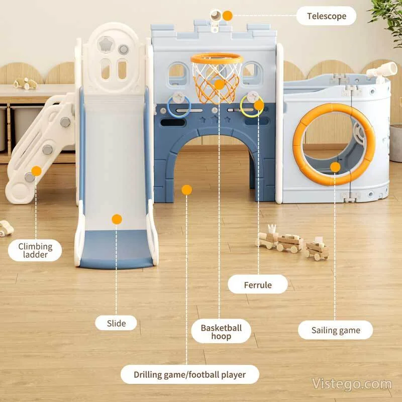 Игралeн център Кораб за активна игра - син - 3
