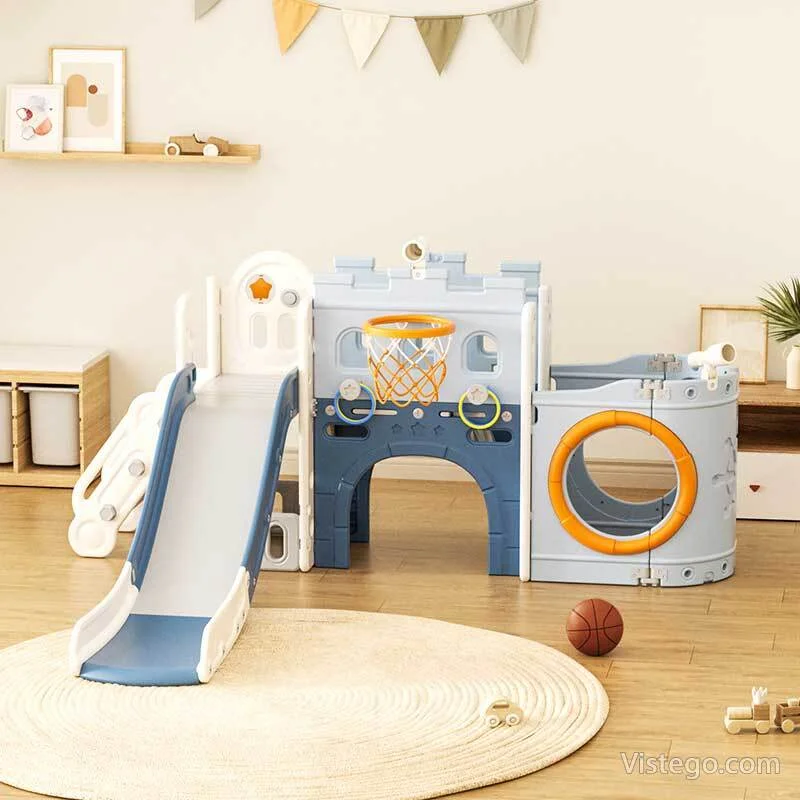 Игралeн център Кораб за активна игра - син - 6