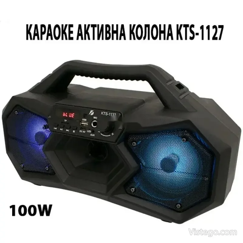 Караоке активна колона за силен звук - KTS-1127 Караоке активна колона за силен звук - KTS-1127