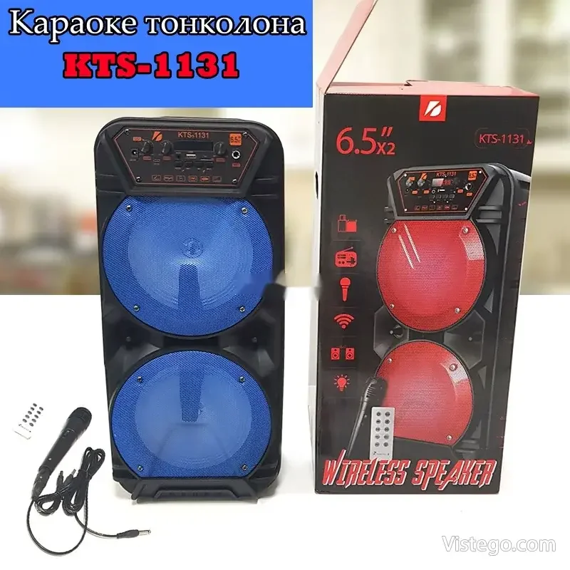 Караоке тонколона с Bluetooth и микрофон Караоке тонколона с Bluetooth и микрофон