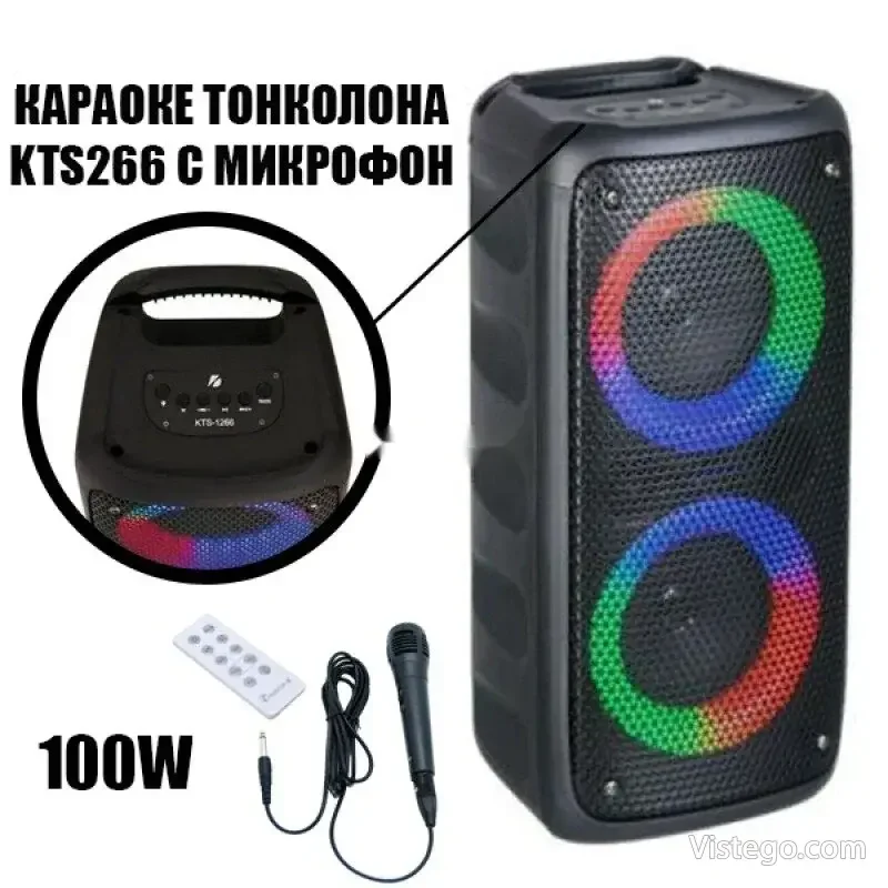 Караоке тонколона за парти с микрофон Караоке тонколона за парти с микрофон