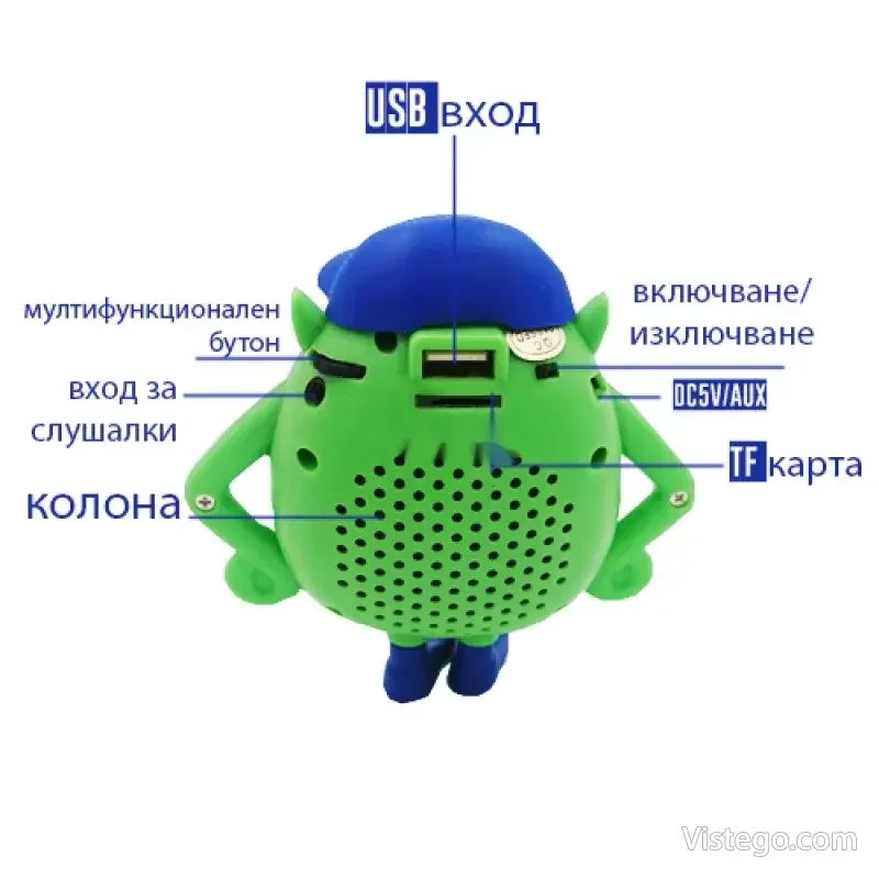 Колонка Monster s-11 с герой и светлини - 2