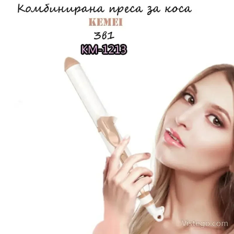 Комбинирана преса за коса Kemei КМ-1213 Комбинирана преса за коса Kemei КМ-1213