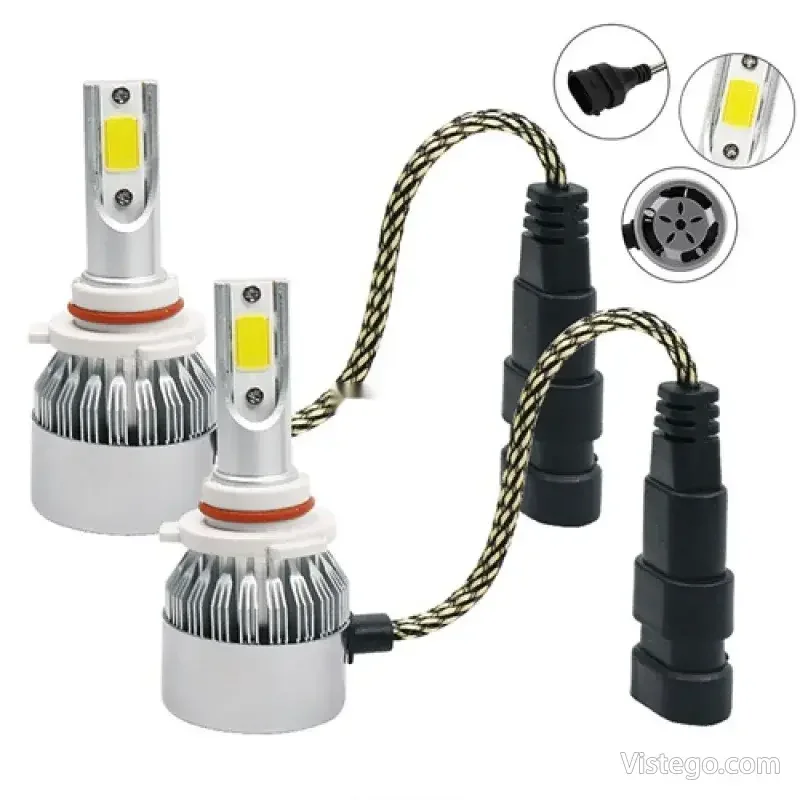 Комплект диодни крушки за фарове – C6 9005 - 4