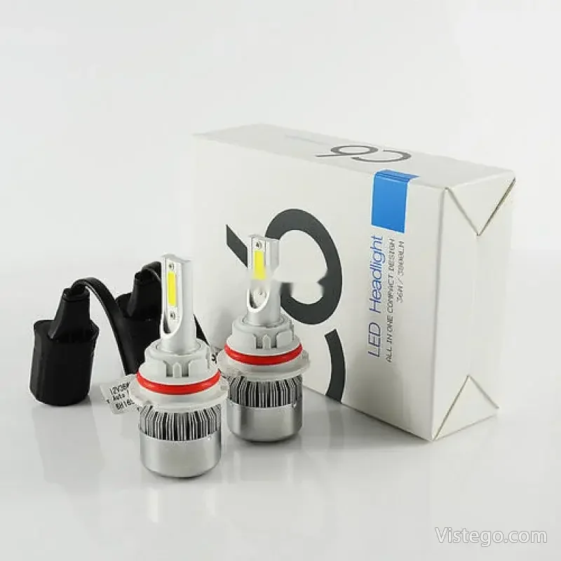Комплект диодни крушки за фарове – C6 9006 - 4