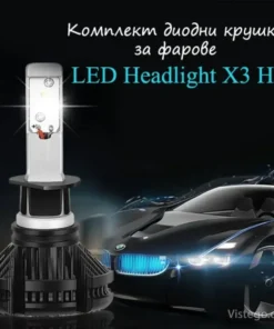 Комплект диодни крушки за фарове – X3 H1
