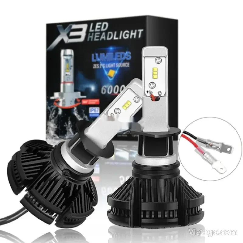 Комплект диодни крушки за фарове – X3 H1 - 6
