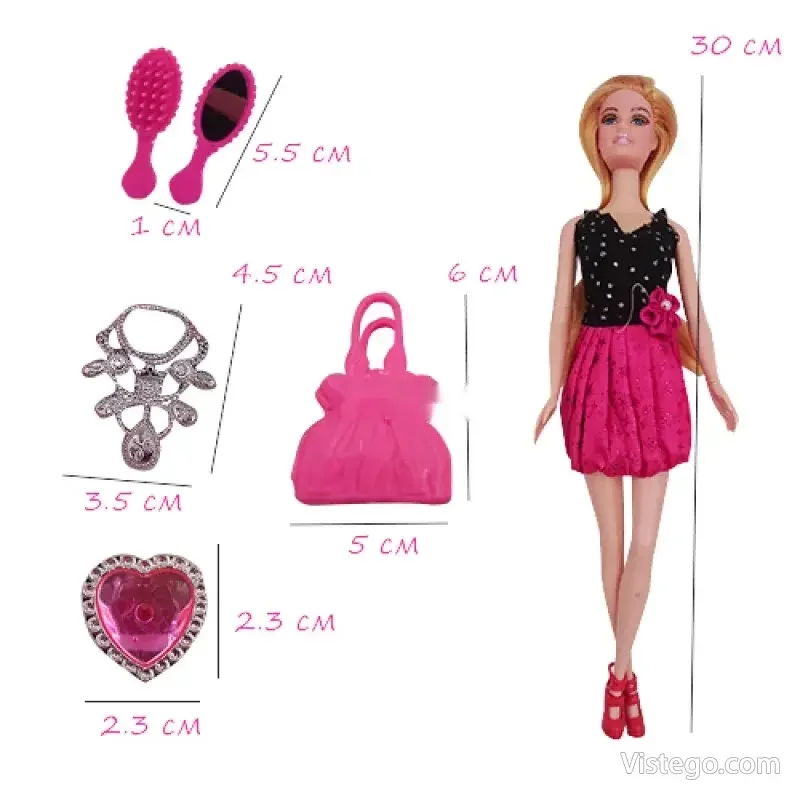 Комплект кукла за игра и модни забавления - 5