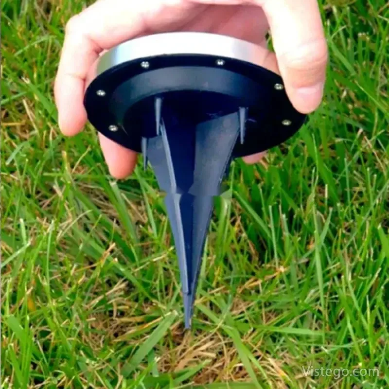 Комплект соларни лампи за двор - Disk Light - 4