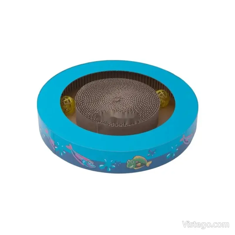 Котешка играчка за драскане с топчета - 3