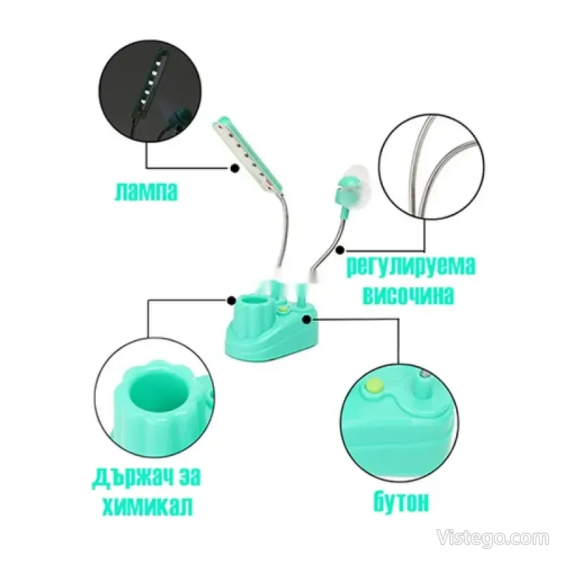 Лампа с USB и вентилатор – ZW-006 - 8