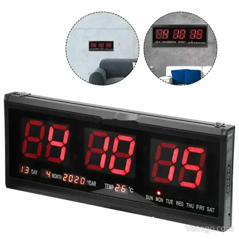 LED електронен часовник за стена TL-4819 - 2