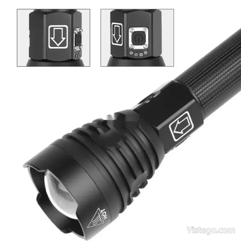 LED фенер с фокус и удобно USB зареждане - 7