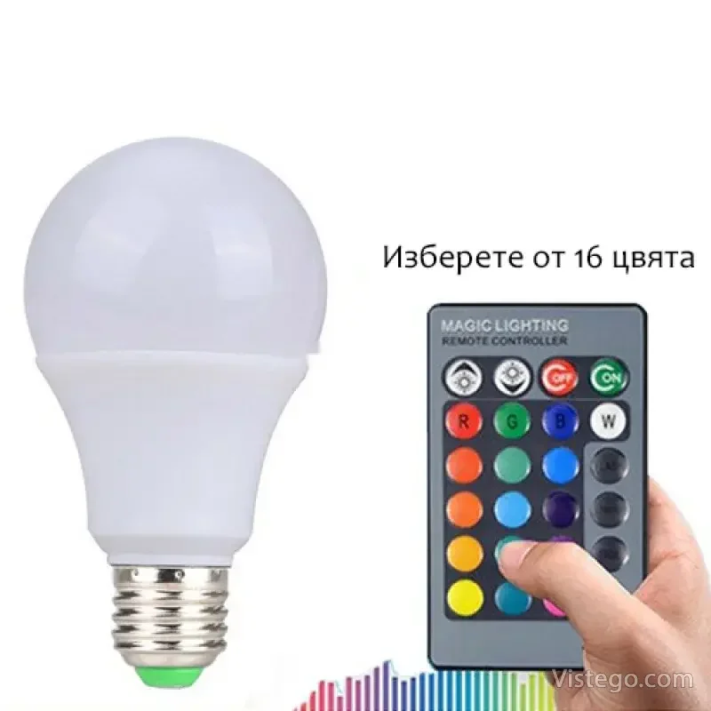 LED лампа за настроение с дистанционно - 3