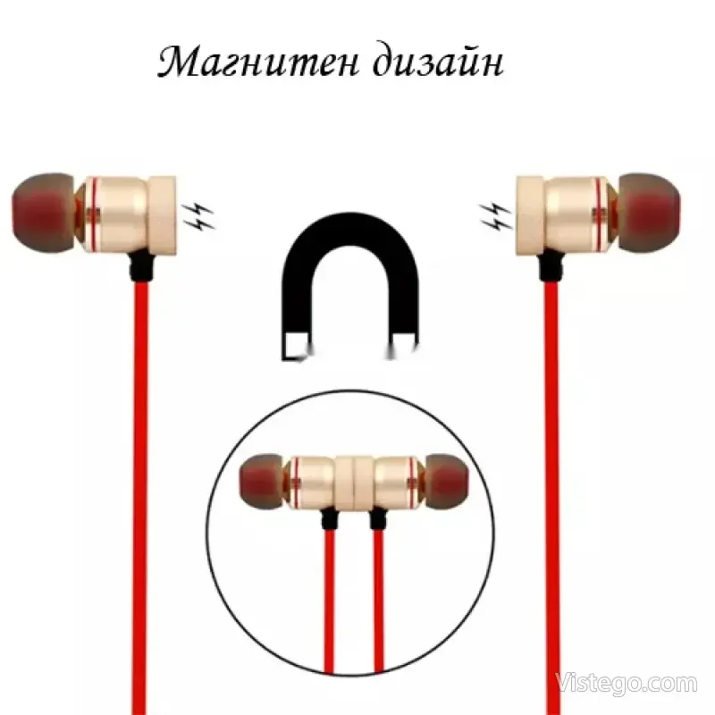 Магнитни слушалки за спорт и ежедневие - 9
