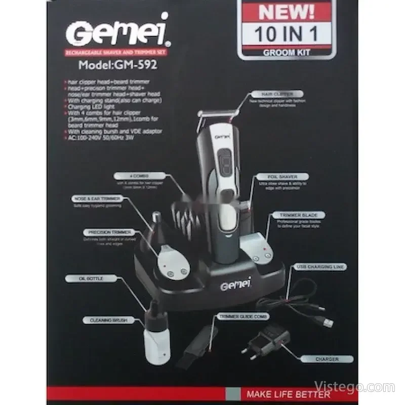 Машинка за подстригване Gemei GM-592 - 5