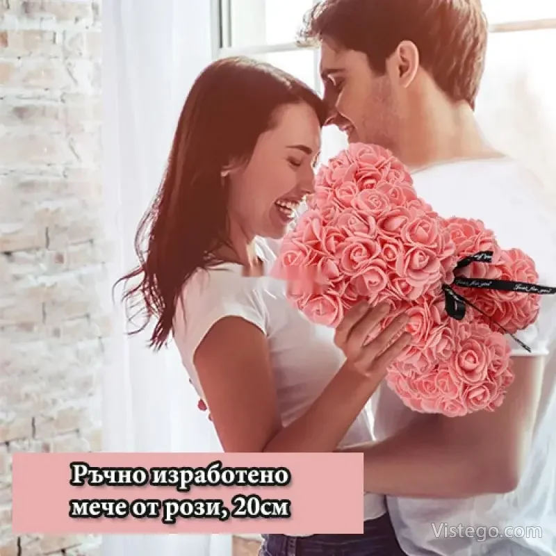 Мече от рози – нежен подарък за празник Мече от рози – нежен подарък за празник