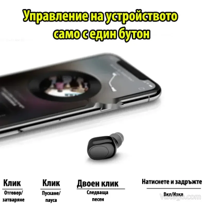 Мини хендсфри слушалка за разговори – X11 - 2