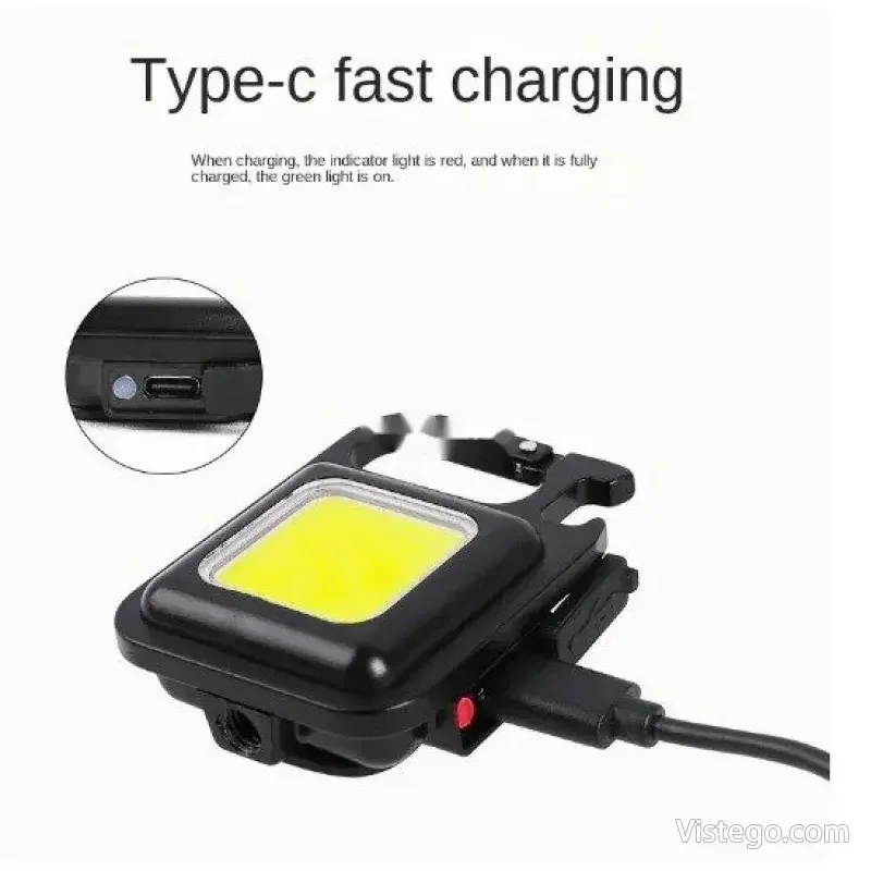 Мини LED фенерче ключодържател с батерия - 6