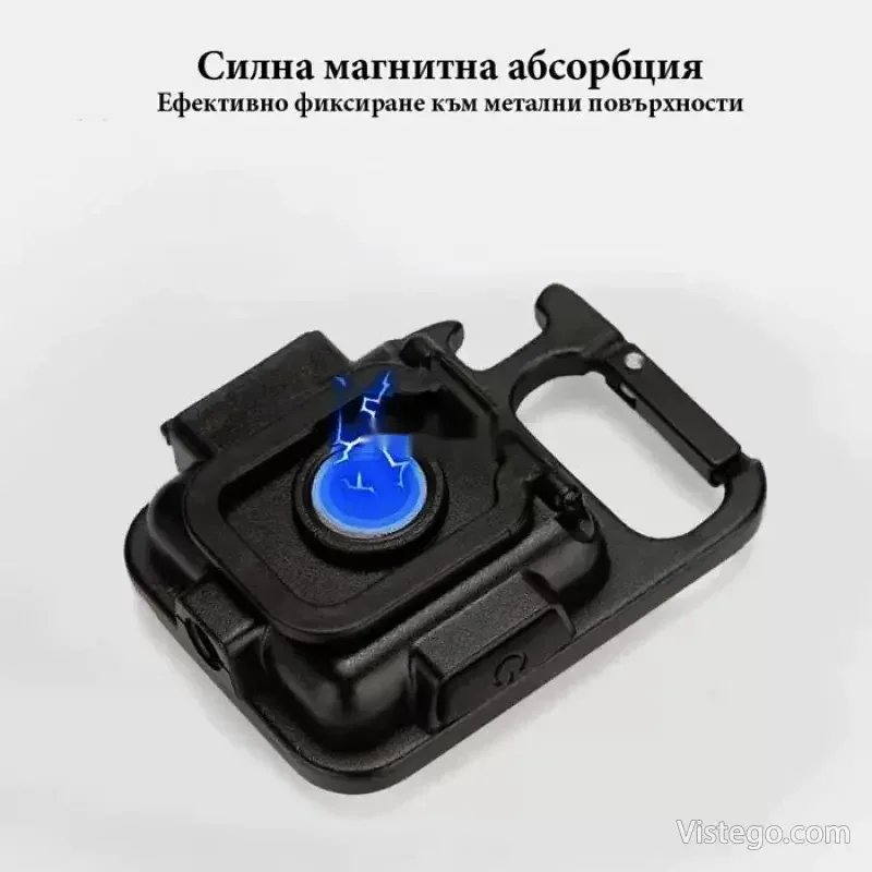 Мини LED фенерче ключодържател с батерия - 8