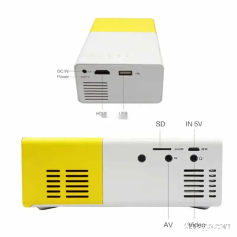 Мини портативен LED проектор за кино - Y300 - 6