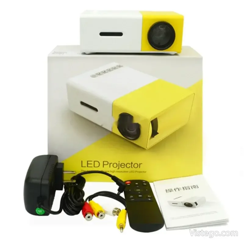 Мини портативен LED проектор за кино - Y300 - 8