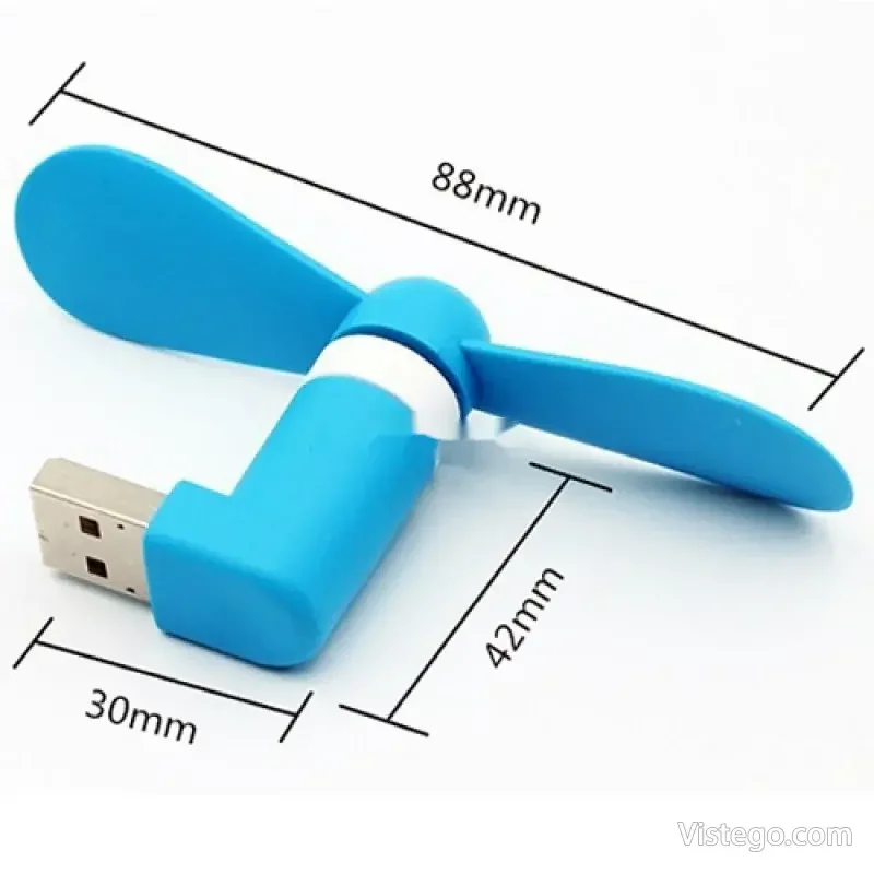 Мини USB вентилатор за телефон за свежест - 3