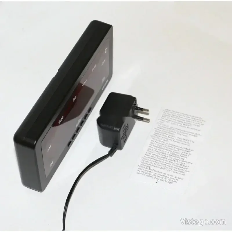 Настолен електронен часовник с календар - 6