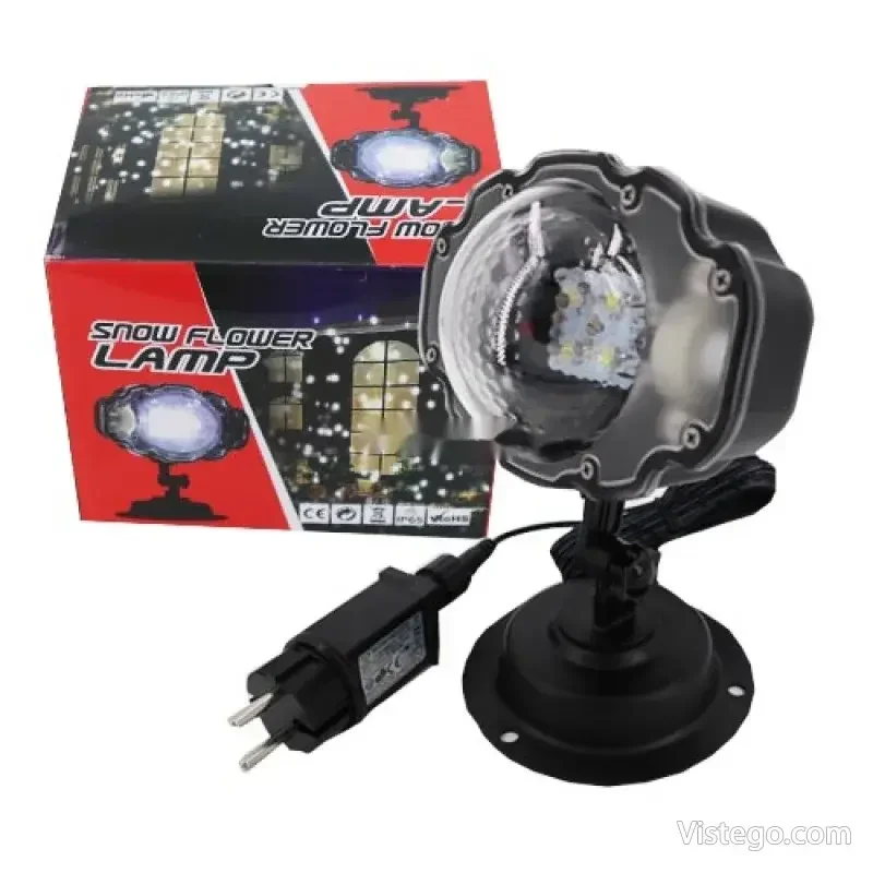 Празнична прожекторна лампа Snow Flower Lamp - 4