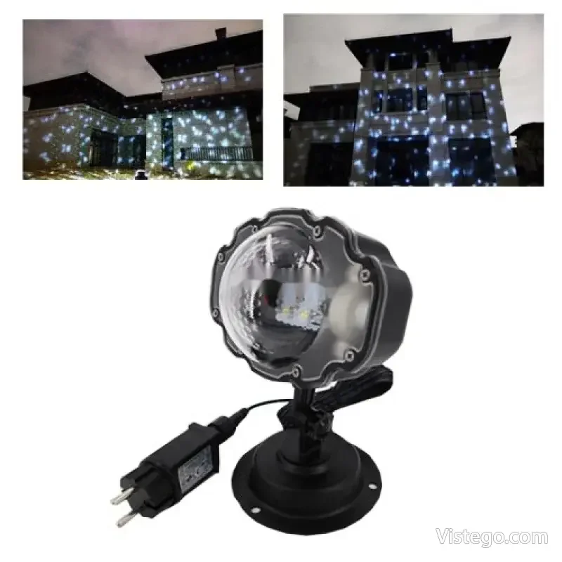 Празнична прожекторна лампа Snow Flower Lamp - 5