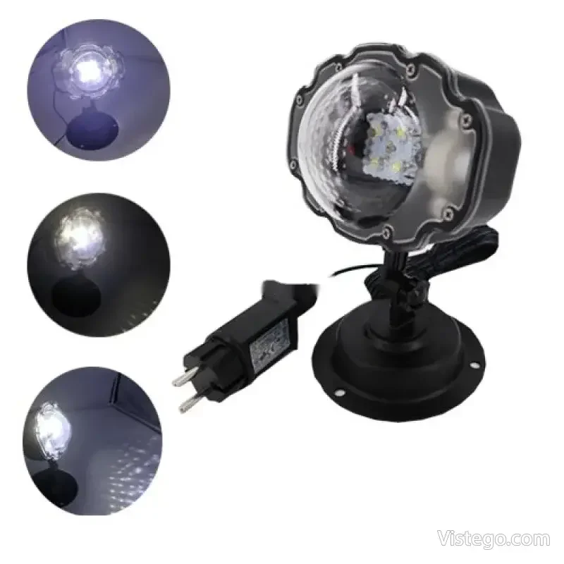 Празнична прожекторна лампа Snow Flower Lamp - 7