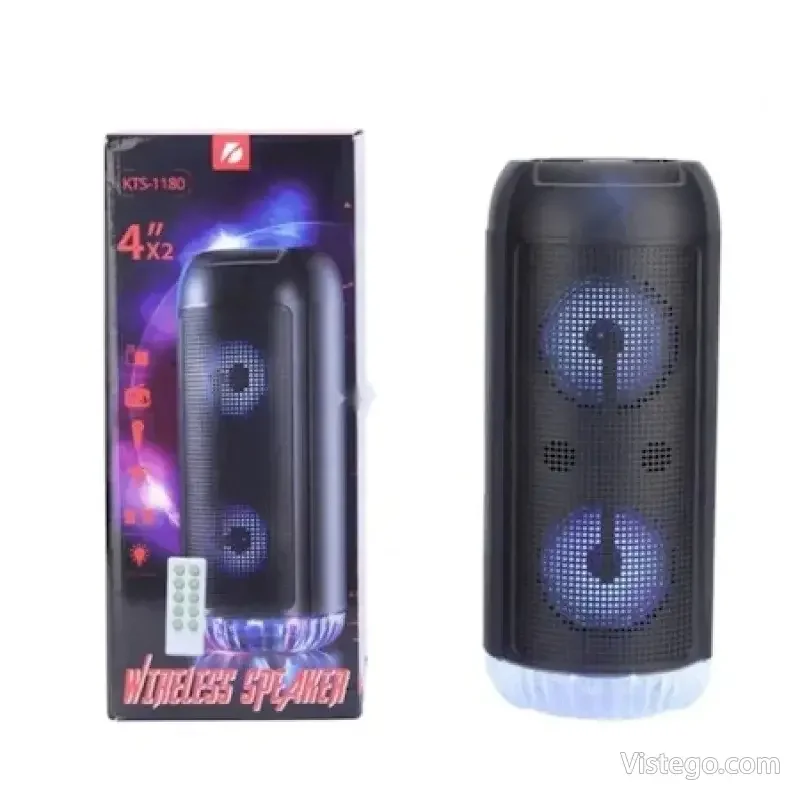 Преносима LED тонколона за музика - FM радио Преносима LED тонколона за музика - FM радио