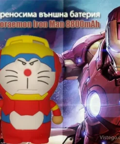 Преносима външна батерия с дизайн Doraemon Iron Man