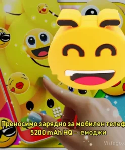 Преносимо зарядно за телефон за емоджи