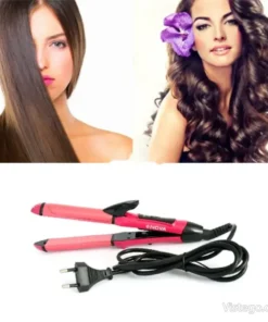 Преса и маша за коса NoVA - розова