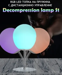 RGB LED топка на пружина за настроение - S1