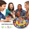 Семейна настолна игра Uno Spin за забавление