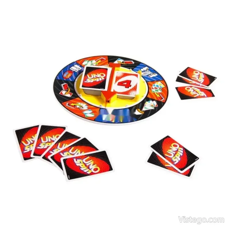 Семейна настолна игра Uno Spin за забавление - 4