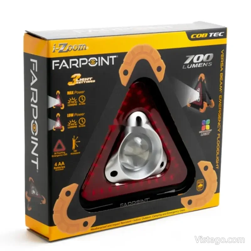 Сигнален триъгълник с LED светлина Farpoint - 4
