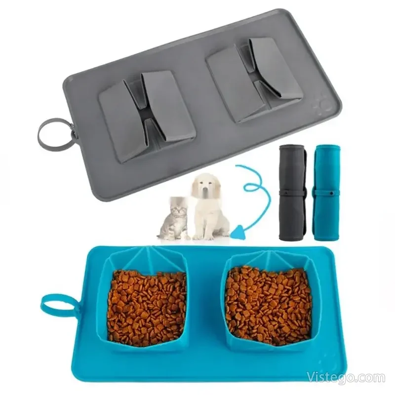 Силиконови купи за любимец – Portable pet bowl - 4