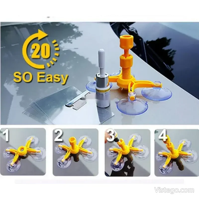 Система за ремонт на стъкла Windshield Repair Kit - 4