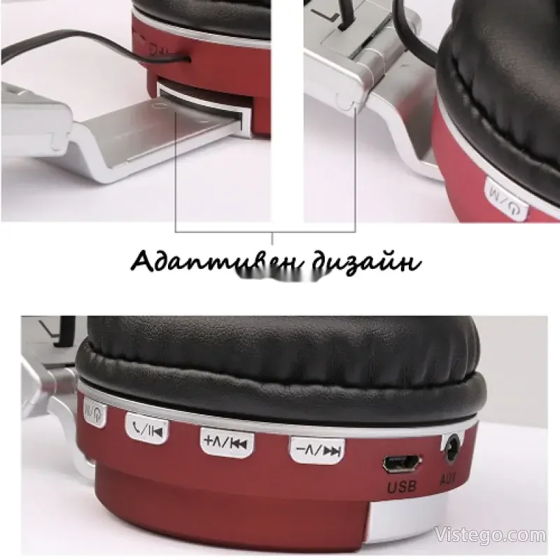 Слушалки с Bluetooth Metal Sport-Beat BТ008 - 7