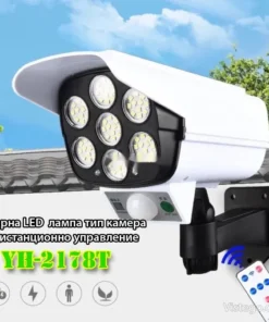 Соларна LED лампа с охранителен ефект