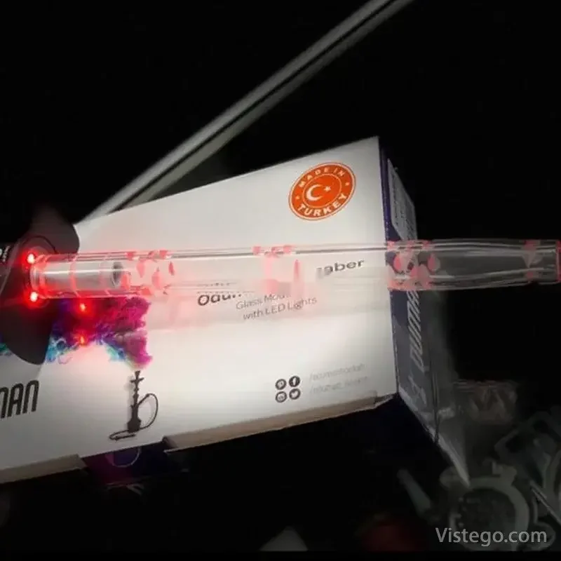 Стъклен мундщук с LED светлина ODUMAN - 4