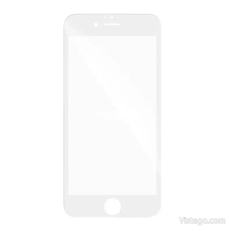 Стъклен протектор за iPhone 6G/6S - Бял Стъклен протектор за iPhone 6G/6S - Бял