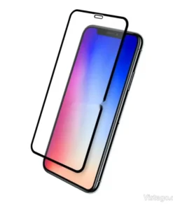 Стъклен протектор за iPhone X/XS - Черен