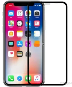 Стъклен протектор за iPhone XR - Черен