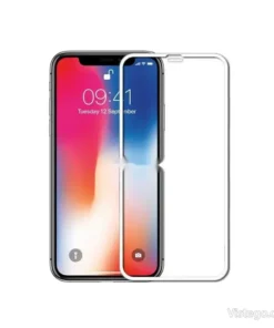 Стъклен протектор за iPhone XS Max - Бял