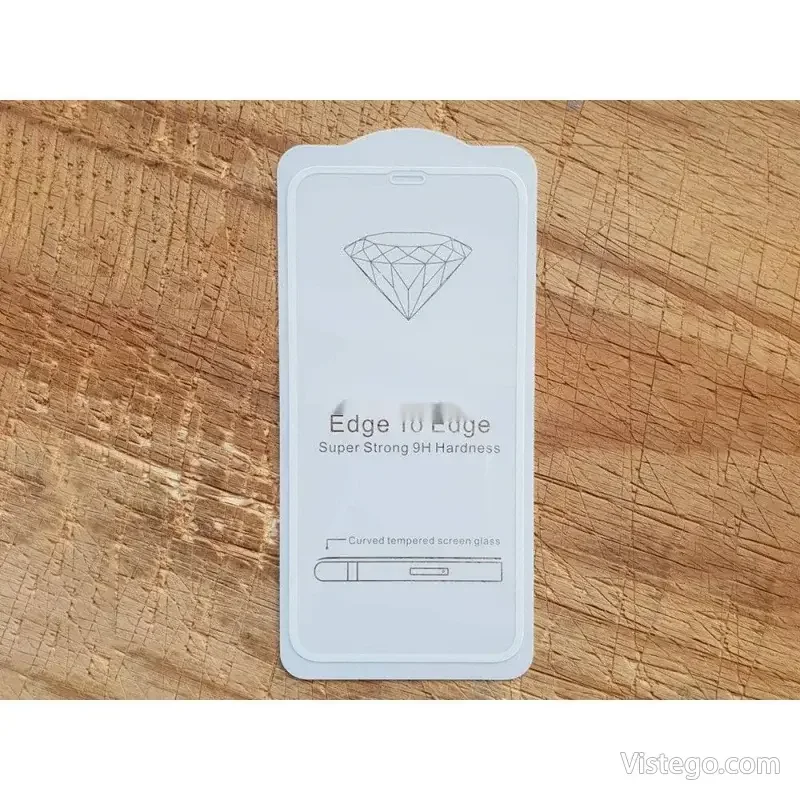 Стъклен протектор за iPhone XS Max - Бял - 2