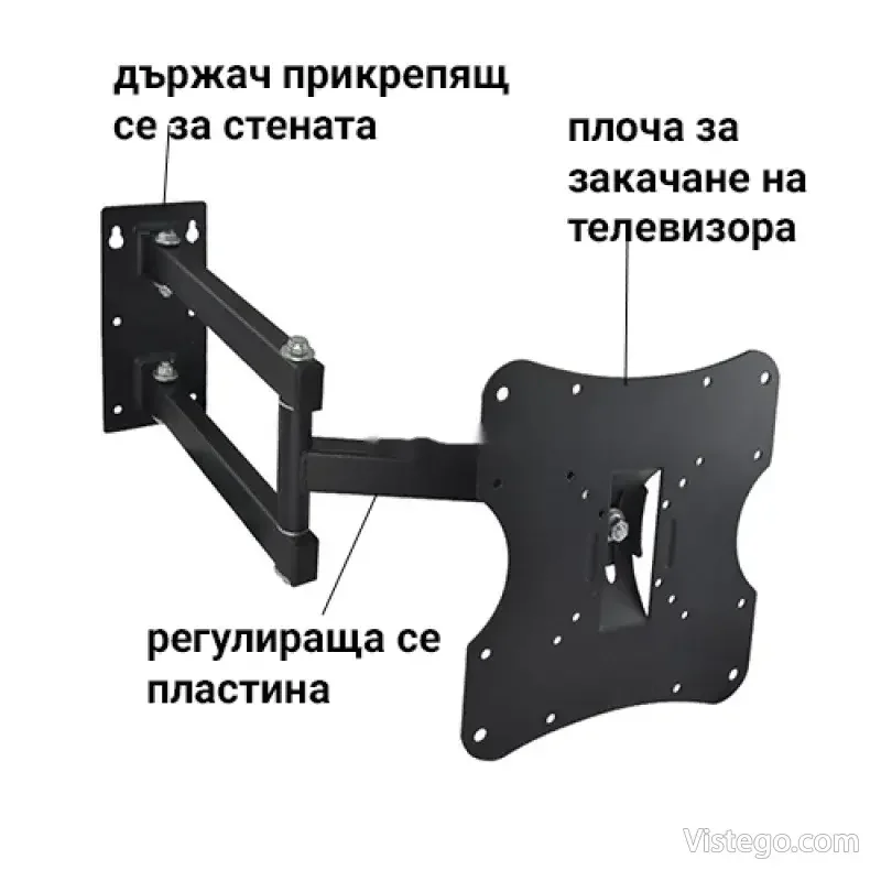 Стойка за телевизор за стена - HDL-117B - 12